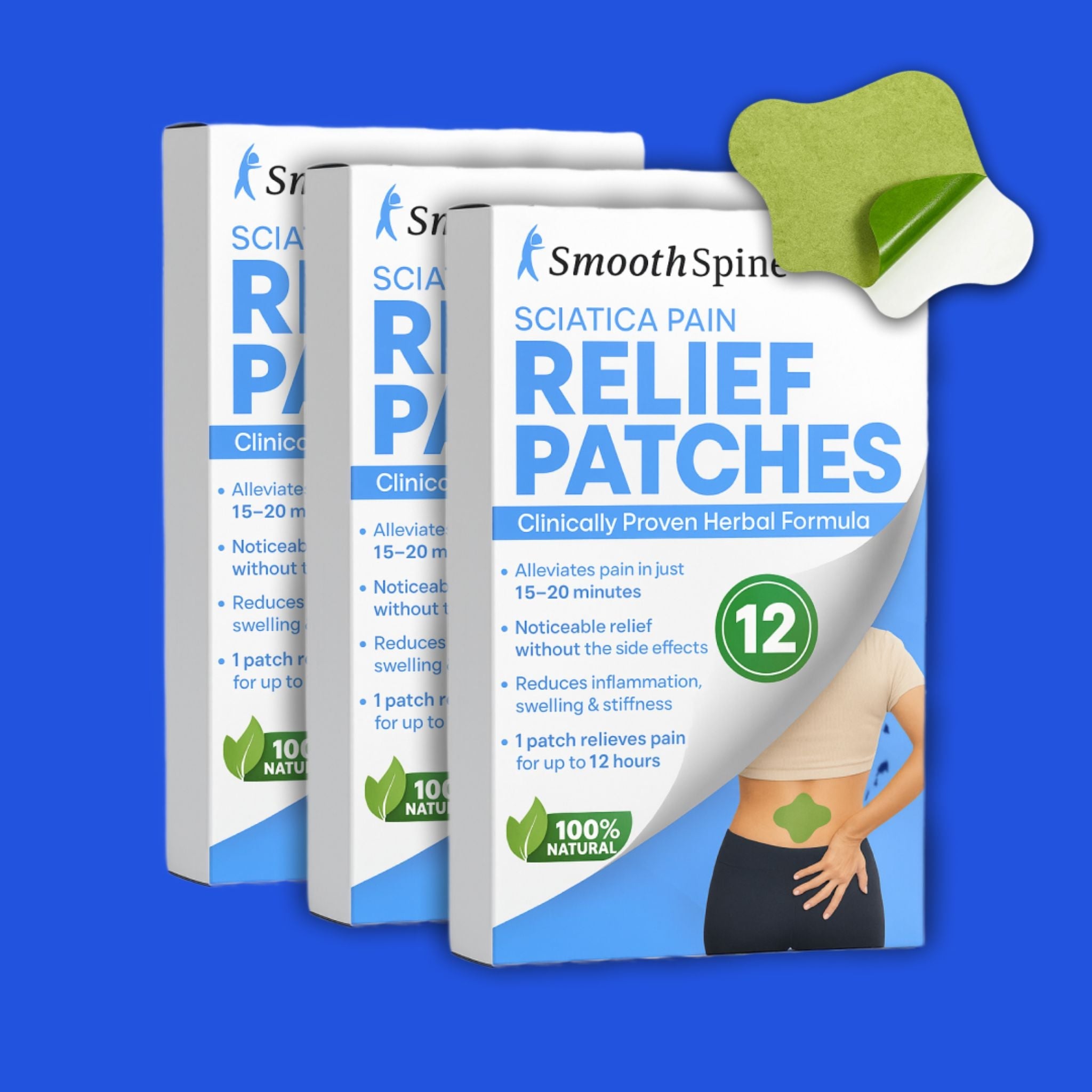 Sciatica Back Pain Relief Patches (12pcs)