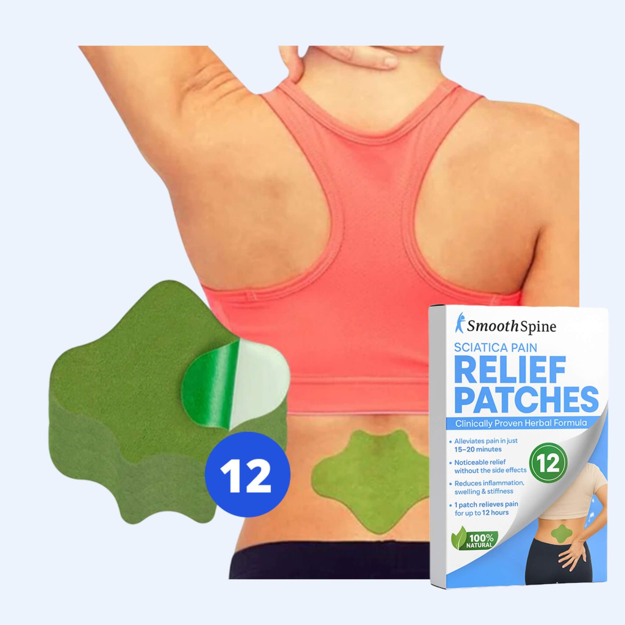 Sciatica Back Pain Relief Patches (12pcs)